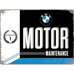 Placa metalica - BMW - Motor Maintanance - 30x40 cm